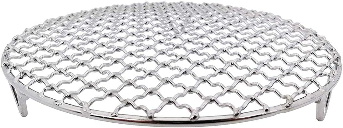 Versatile Round 304 Stainless Steel Cooling Rack Baking,Heat Resistant Rust Proof Sturdy Durable Dia 7"