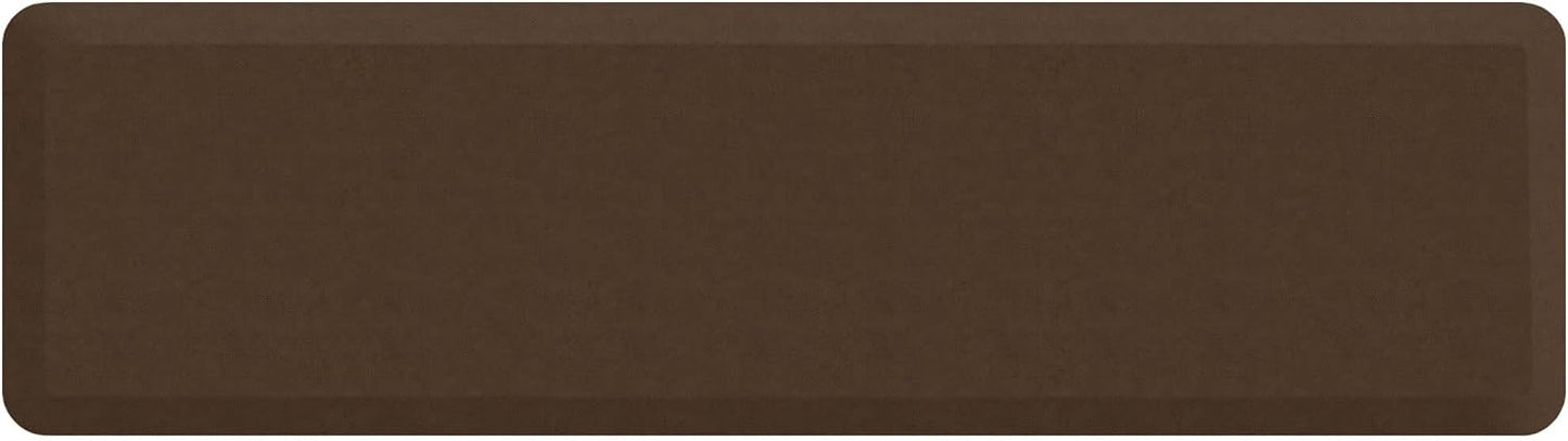 NewLife Anti Fatigue Nonslip Mat: Hard Floor Utility Mats for Garage, Patio and Kitchen - 20" x 72" x .5" - Vintage Leather Rustic Brown