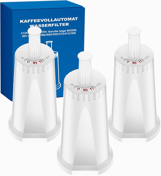 Water Filter for Breville Barista Touch Espresso Machine BES880, Barista Pro BES878, Oracle Touch BES990, Oracle BES980 & Dual Boiler BES920 Bambino ClaroSwiss Sage, BES008WHT0NUC1 (3 Pcs)