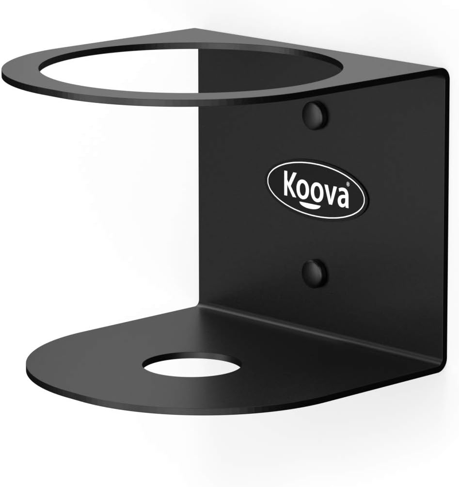 Koova All-Purpose Spray Bottle Holder | Easy Install Wall Mount - Hardware Included | Heavy-Duty Powder Coated Steel Storage Rack for Garage And Home | Craft Workspace Paint Bottle Organizer USA Made