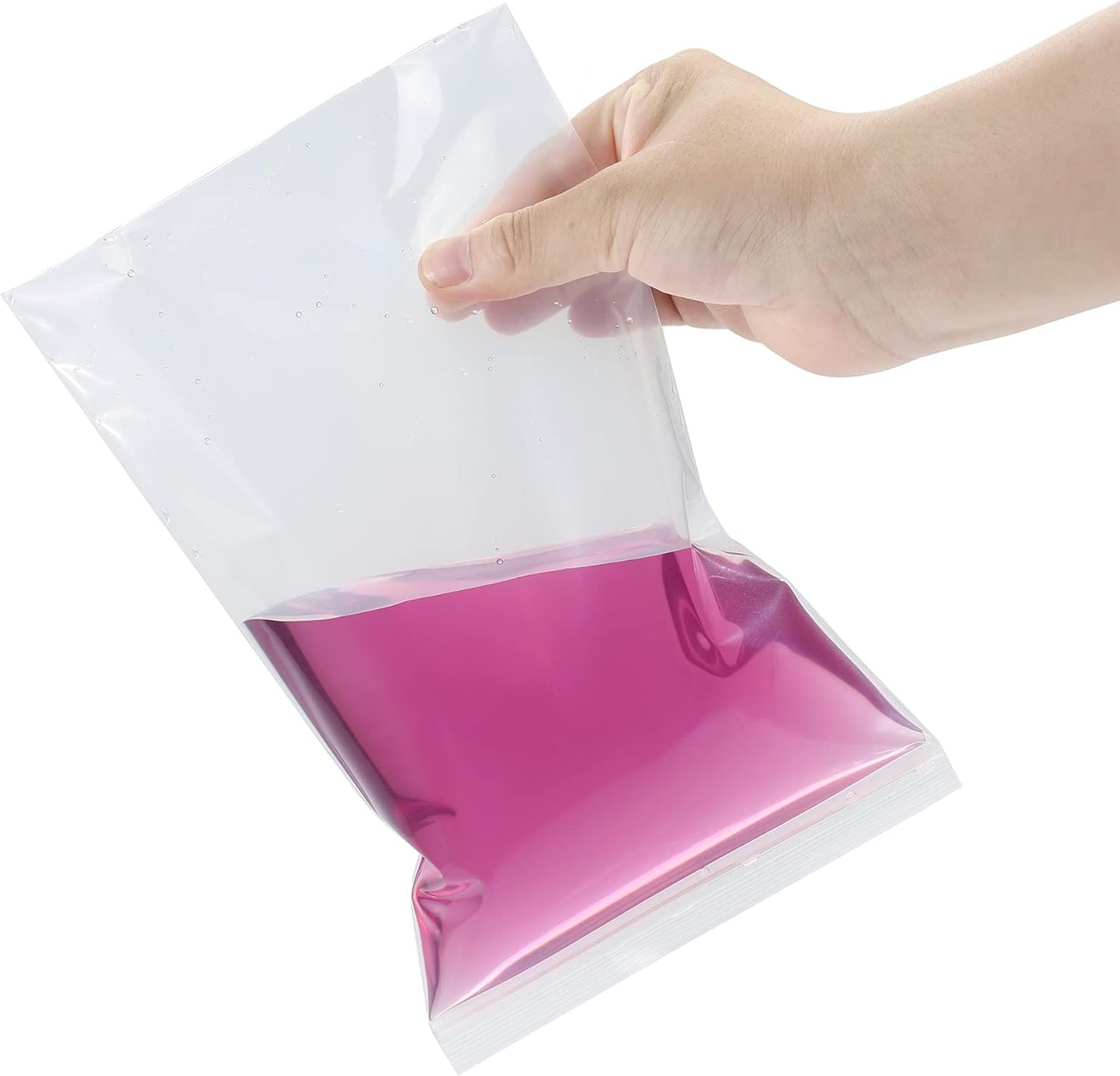 100PCS 9" x 12" 3Mil Clear Reclosable Plastic Bags Zip Seal Lock Poly Bags With Zipper for Shipping Packaging Product Clothing Storage, Thick