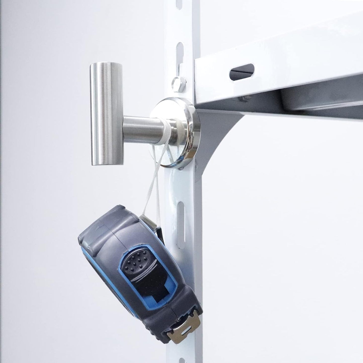 Magnetic Hooks Coat Magnet Hooks for Hanging,Magnetic Hooks Heavy Duty with Rare Earth Neodymium for Pot Holder,Grill,Refrigerator,Home,Kitchen,Workplace or Office.Pack of 2,Silver