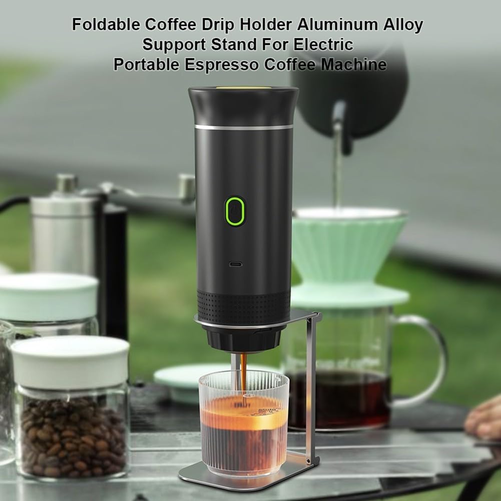 Foldable Aluminum Coffee Dripper Holder Rack, Coffee Dripper Stand, Stainless Steel Portable Coffee Machine Stand, Pour Over Coffee Stand Easy To Carry For Travel