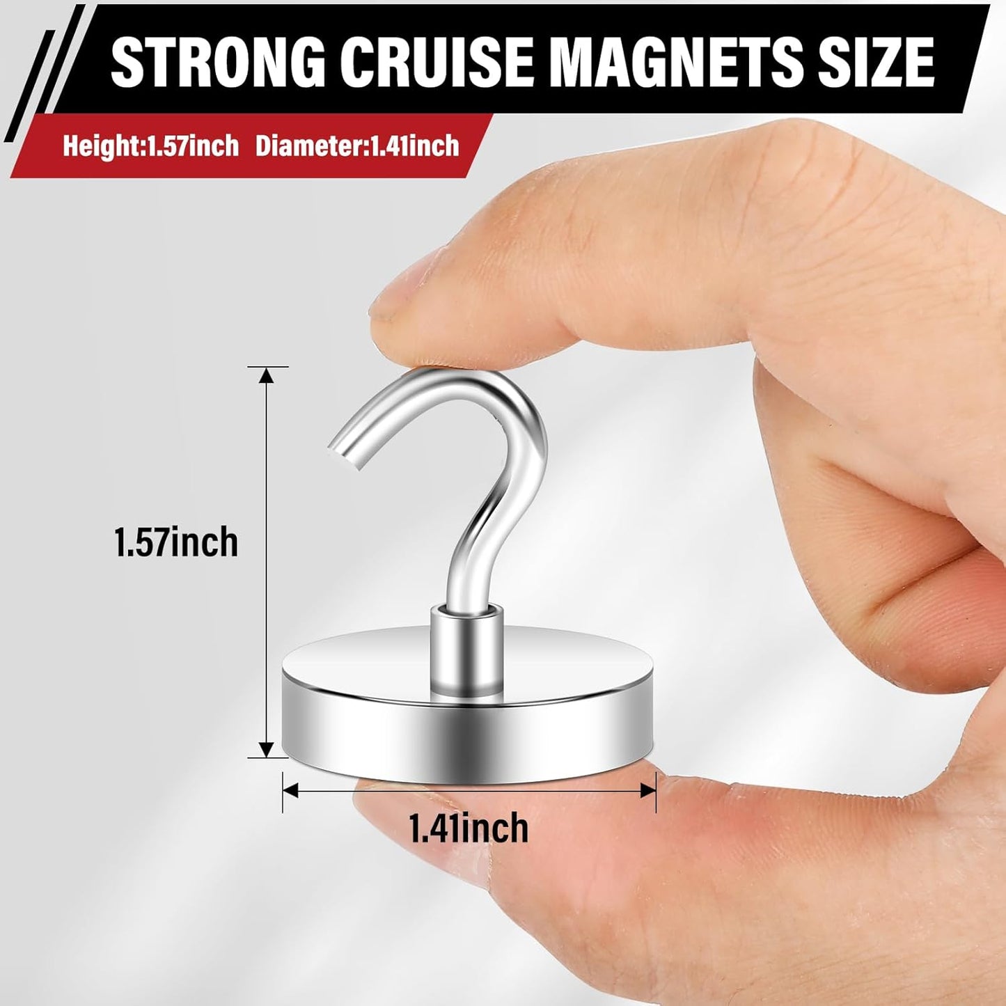 Magnetic Hooks, 2025 Cruise Cabins Ship Essentials 150Lbs Strong Heavy Duty Magnets 12Pcs Magnet Hook for Classroom Home Refrigerator Door Fridge Camping Hanging