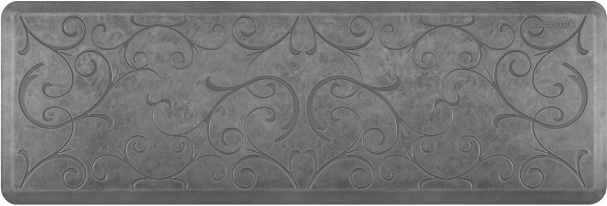 WellnessMats Bella Collection Anti-Fatigue Floor Mat, Polyurethane – Ergonomic Support Pad for Home, Kitchen, Garage, Office Standing Desk – Water Resistant - Made in USA