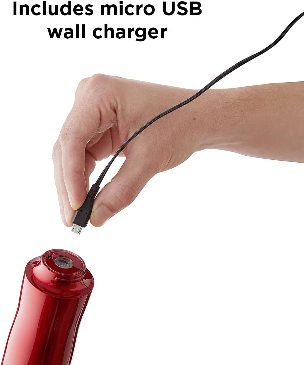 Rabbit Automatic Electric Corkscrew Wine Bottle Opener (Metallic Red)