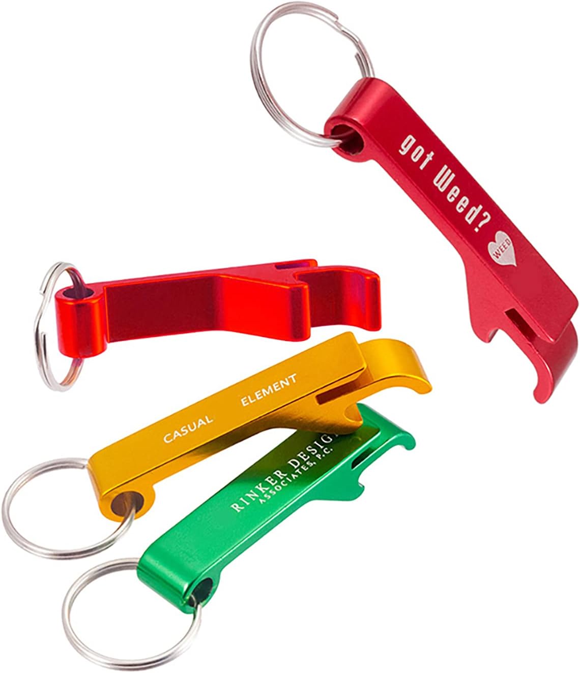 100pcs Personalized Bottle Opener Keychain Custom Aluminum Beer Bottle Opener Engraved Any Text/Logo Wedding Favors, Brewery, Bar, Anniversaries, Party, Property Agent, Guests, Graduation, Christmas