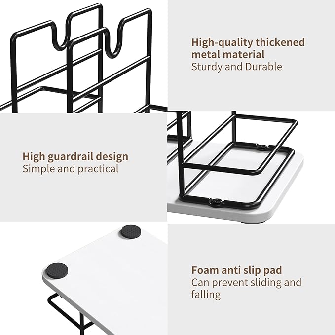 Napkin Holder for Table, 2 IN 1 Napkin Holders That Can Hold Salt Jar and Pepper Jar, Napkin Dispenser, Modern Dining Table Decor, Metal Racks and Wooden Bases, White