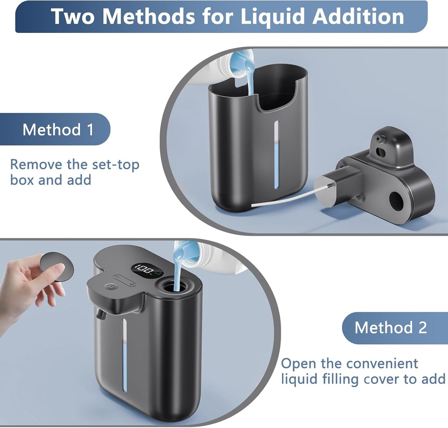 Automatic Liquid Soap Dispenser Touchless, 1200mAh Rechargeable Smart Hand Soap Dispenser, 9-Level Adjustable, 16.9oz/500mL Wall Mount for Bathroom Kitchen Office Dish Soap,Hands-Free,Black