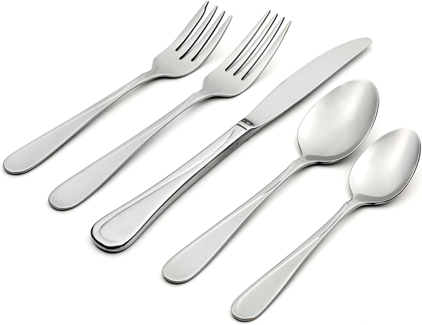 Oneida 2865045AL20 Flight 45 Piece Everyday Flatware Set, Service For 8