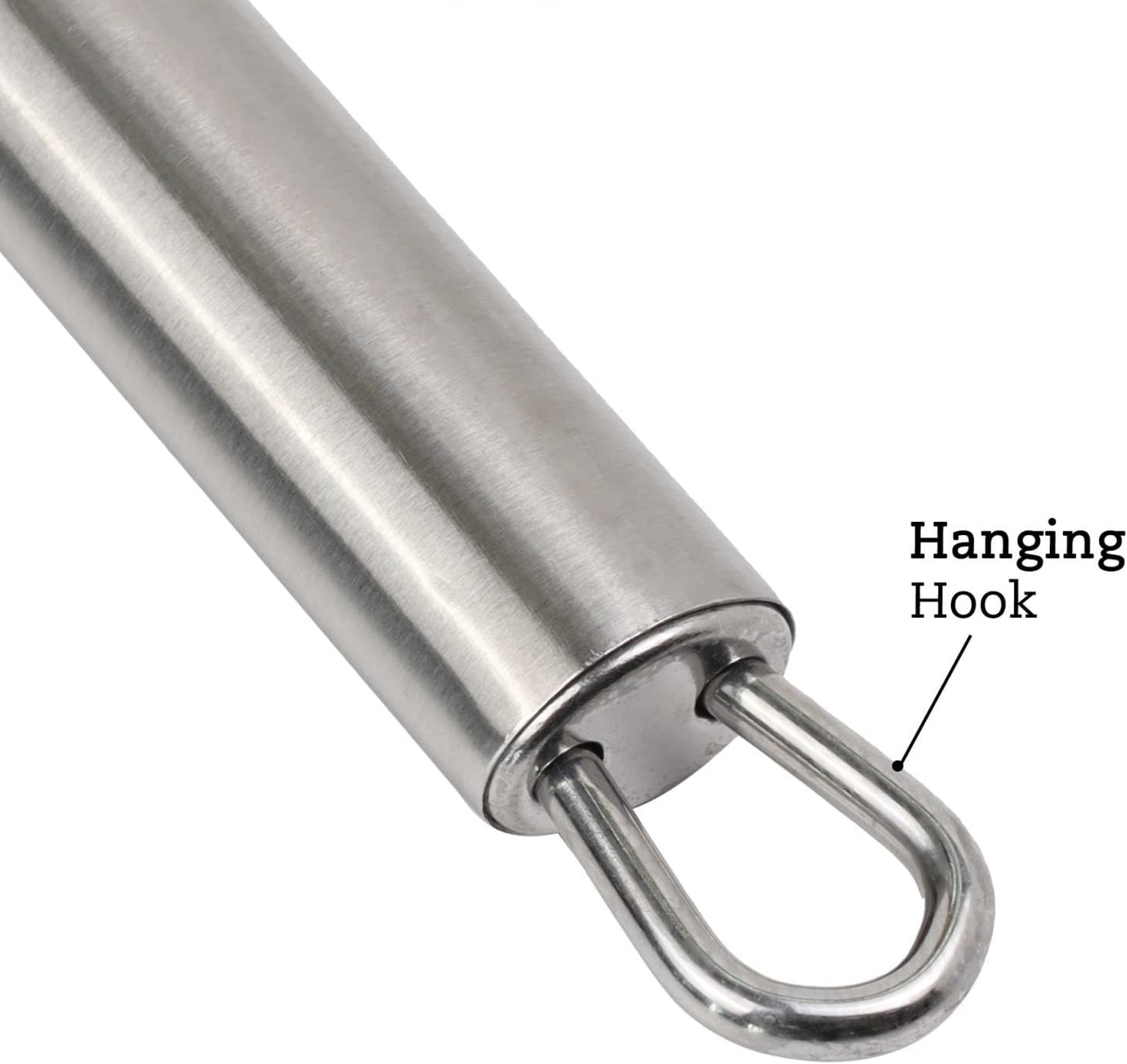 Beille Wheat Straw Skimmer Spoon with Stainless Steel Handle Cooking Baking Kitchen Utensils, 13.5 Inch