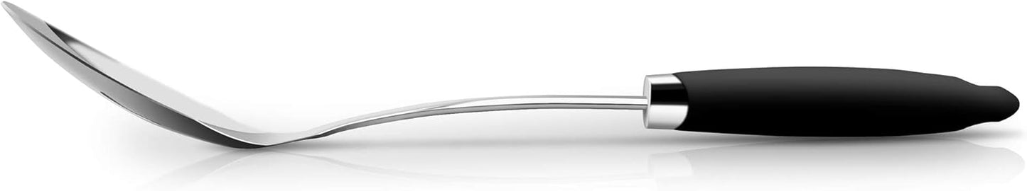 Brushed Stainless Steel Non-Slip Ergonomic Handle Spoon