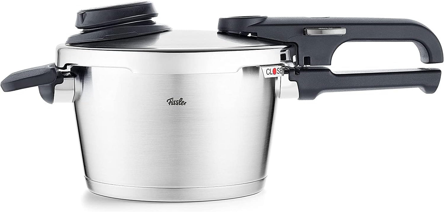 Fissler Vitavit Premium Pressure Cooker with Steamer Insert, 2.6 Quart