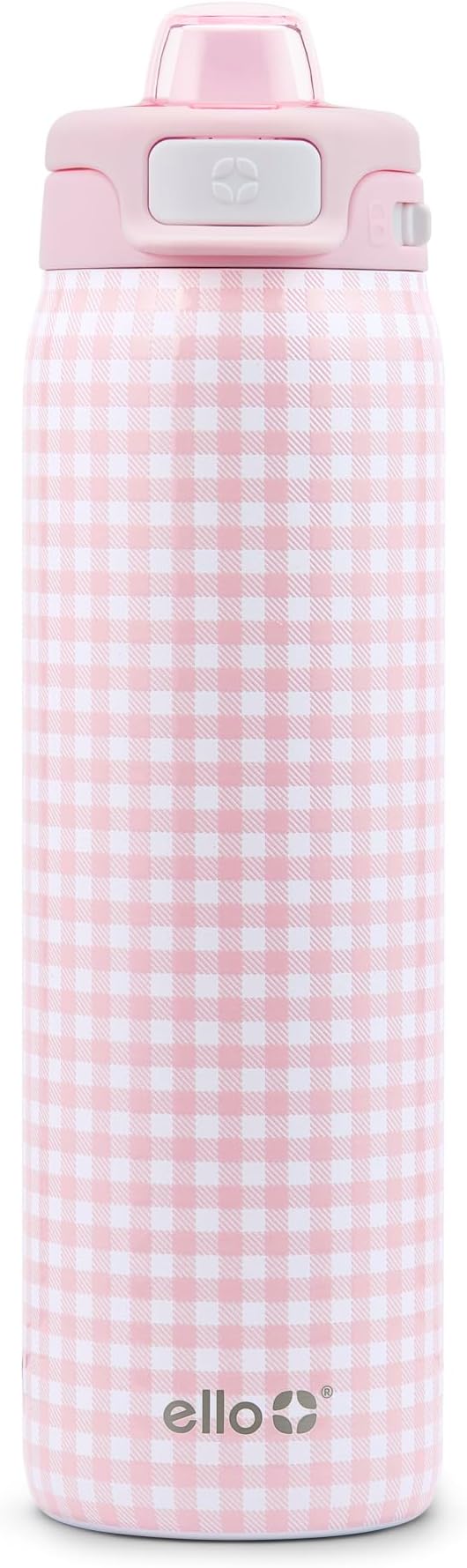 Ello Pop & Fill Stainless Steel Water Bottle with Quick Fill Technology, Double Walled Vacuum Insulated Metal, Leak Proof Locking Lid, Sip & Chug, BPA Free, Holiday Gift for Him Her, 22oz, 32oz, 40oz