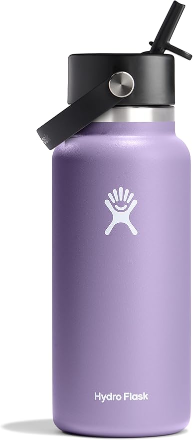 Hydro Flask 32 Oz Wide Mouth Flex Straw Cap Moonshadow