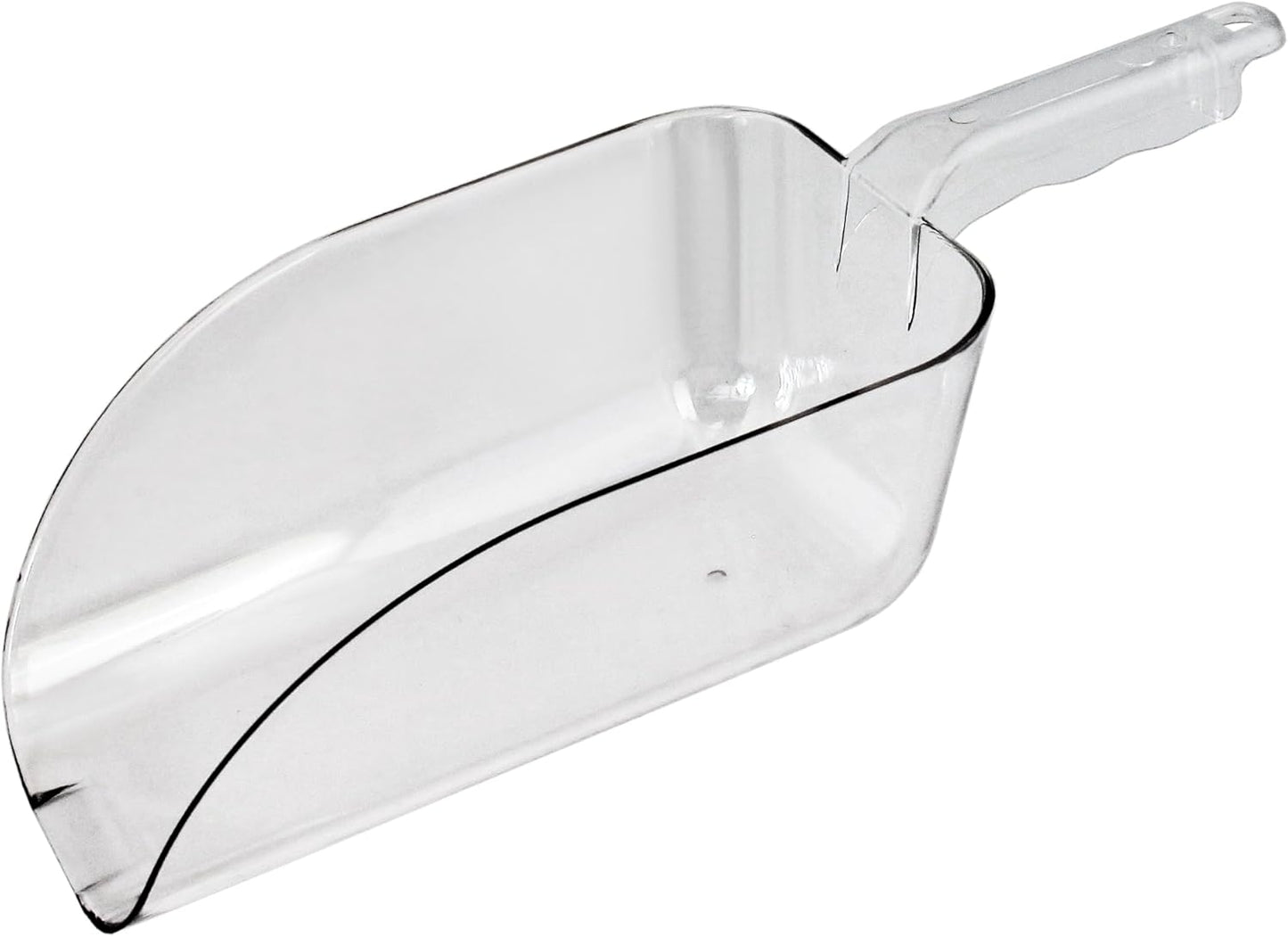 New Star Foodservice 34448 Polycarbonate Plastic Utility Ice Scoop, Clear, 64-Ounce