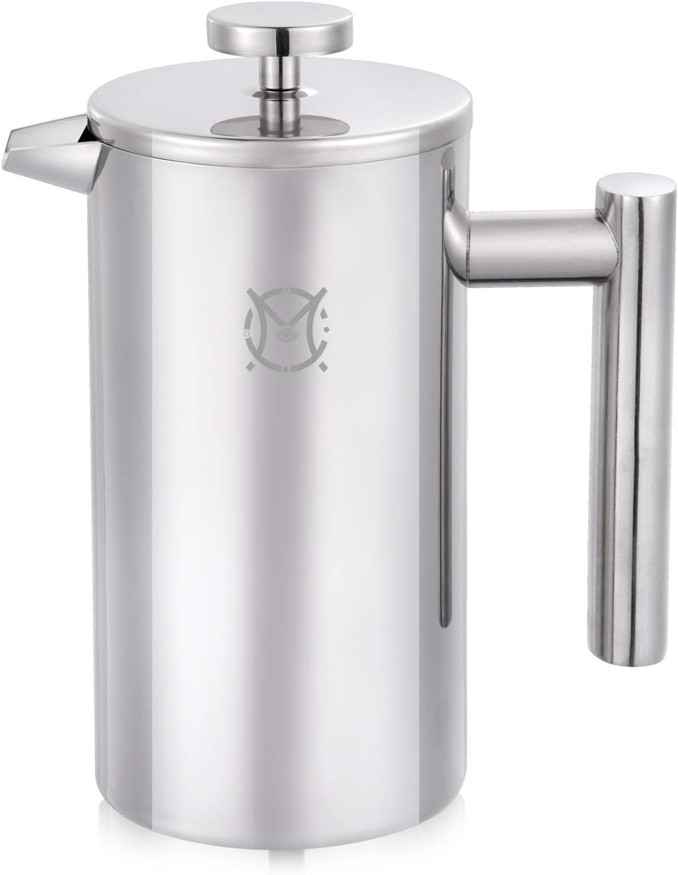 French Press Coffee Maker – 2 Cups Small Stainless Steel Coffee Maker Double Walled French Press 750ML/24OZ