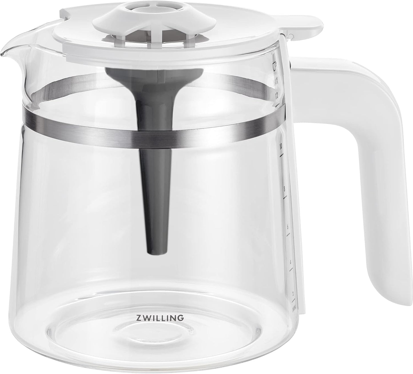 ZWILLING Enfinigy Glass Drip Coffee Maker 12 Cup, Awarded the SCA Golden Cup Standard, Silver