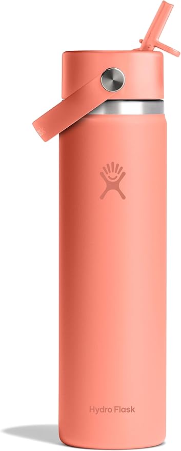 Hydro Flask 24 Oz Wide Mouth Flex Straw Cap Sunglow