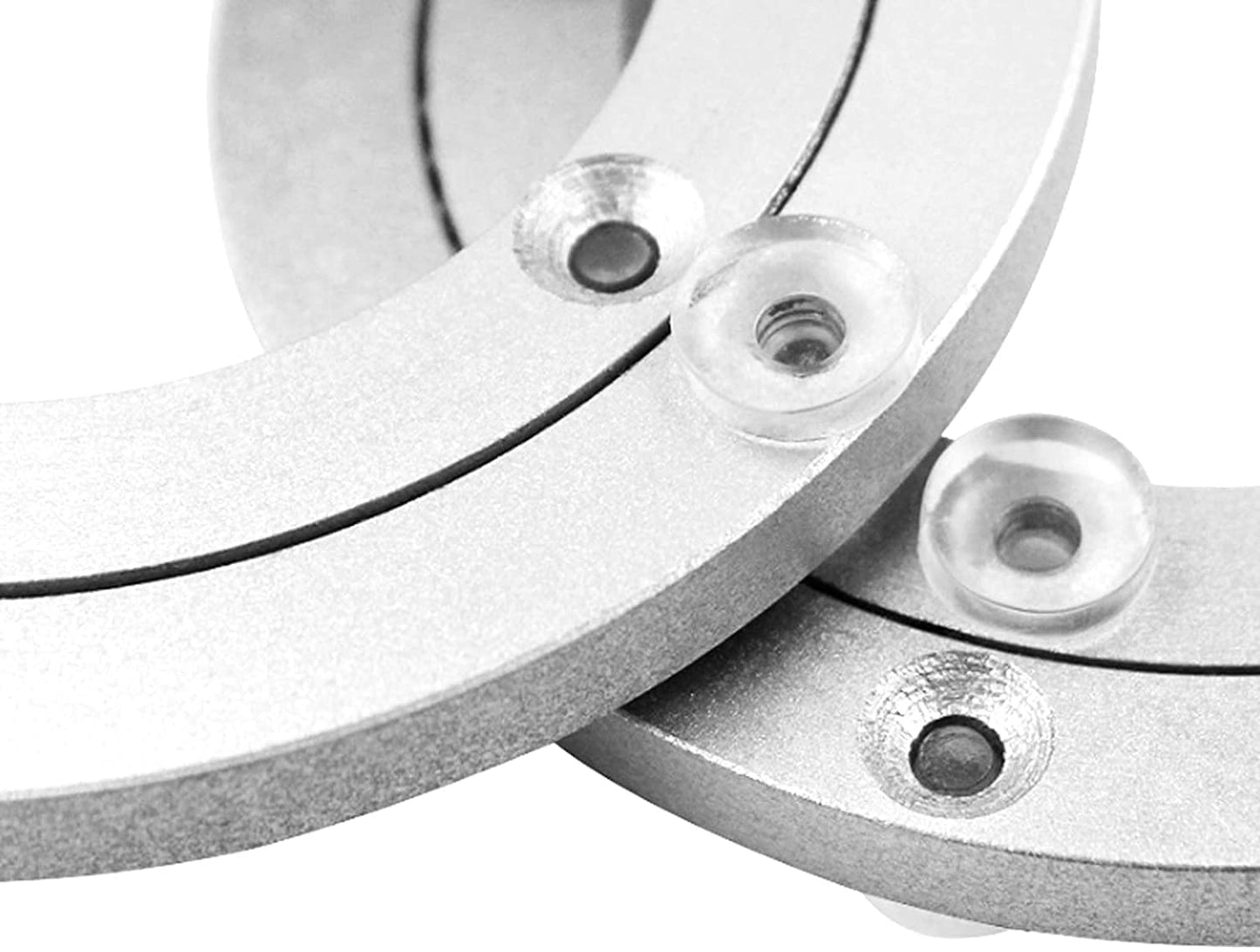 Aluminium Alloy Turntable Bearing, Heavy Duty Swivel Turntable Lazy Susan Rotating Bearing Turntable Round Dining Table Smooth Swivel Plate Hardware (450mm - 18inch)