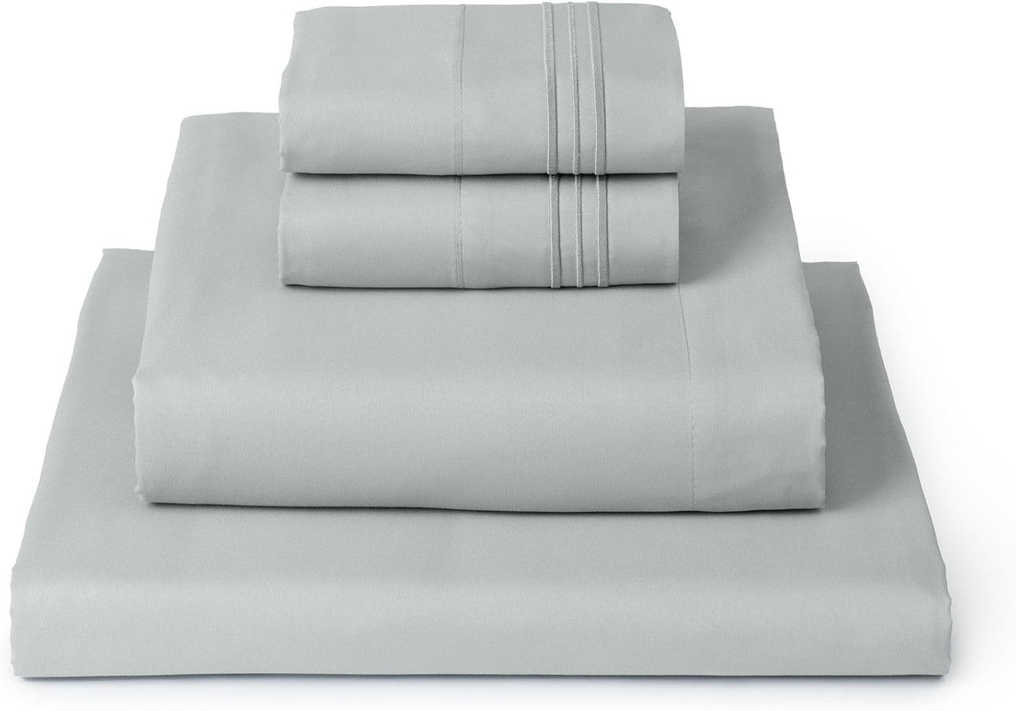 Mellanni Extra Deep California King Sheets - 4 PC Iconic Collection Bedding - Hotel Luxury, Ultra Soft, Cooling Bed Sheets - Wrinkle, Fade, Stain Resistant (Cal King, Spa Mint)
