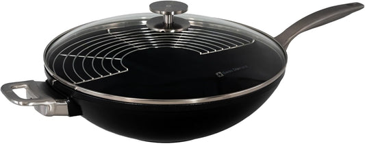 Swiss Diamond Nonstick Wok with Lid - 12.5"