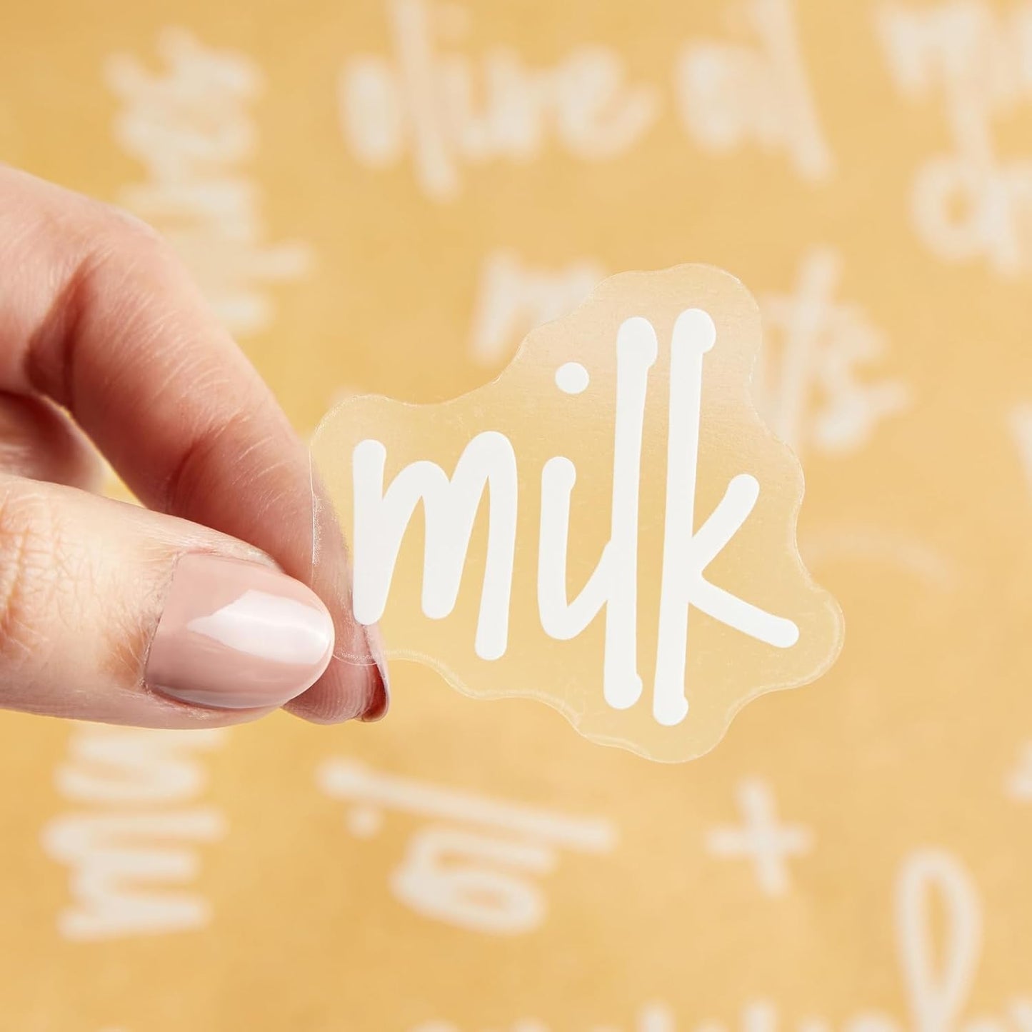 Talented Kitchen 158 White Script Kitchen Pantry Labels for Food Containers, Clear Removable Stickers for Fridge Organization, Freezer, Jar Storage