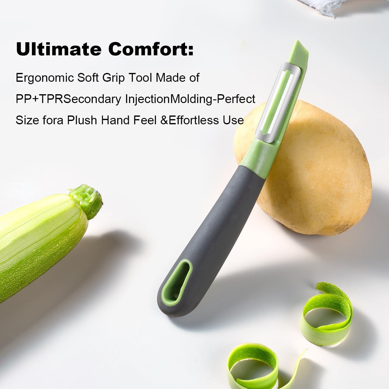 Fanmusic Swivel peelers - potato peelers，Fruit and vegetable peelers for kitchen (I)