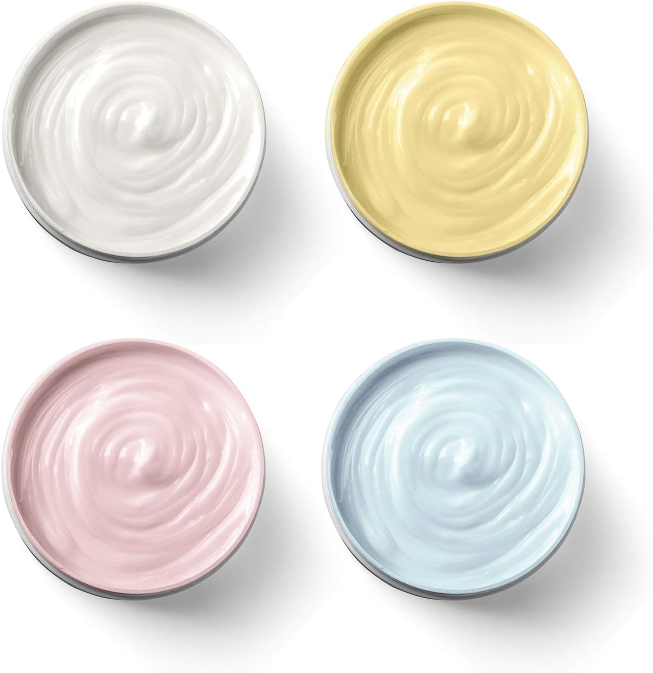 SATINIOR 6 Pack 3 oz Plastic Jars Containers with Lids Wide-mouth Refillable Leakproof Reusable Round Empty Jars for Travel Cosmetic Dry Food Spice Candy Cookie Home Kitchen Organizing (Clear)