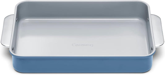 Caraway Non-Stick Ceramic 9”x13” Rectangle Pan - Naturally Slick Ceramic Coating - Non-Toxic, PTFE & PFOA Free - Perfect for Brownies, Lasagnas, and More - Slate