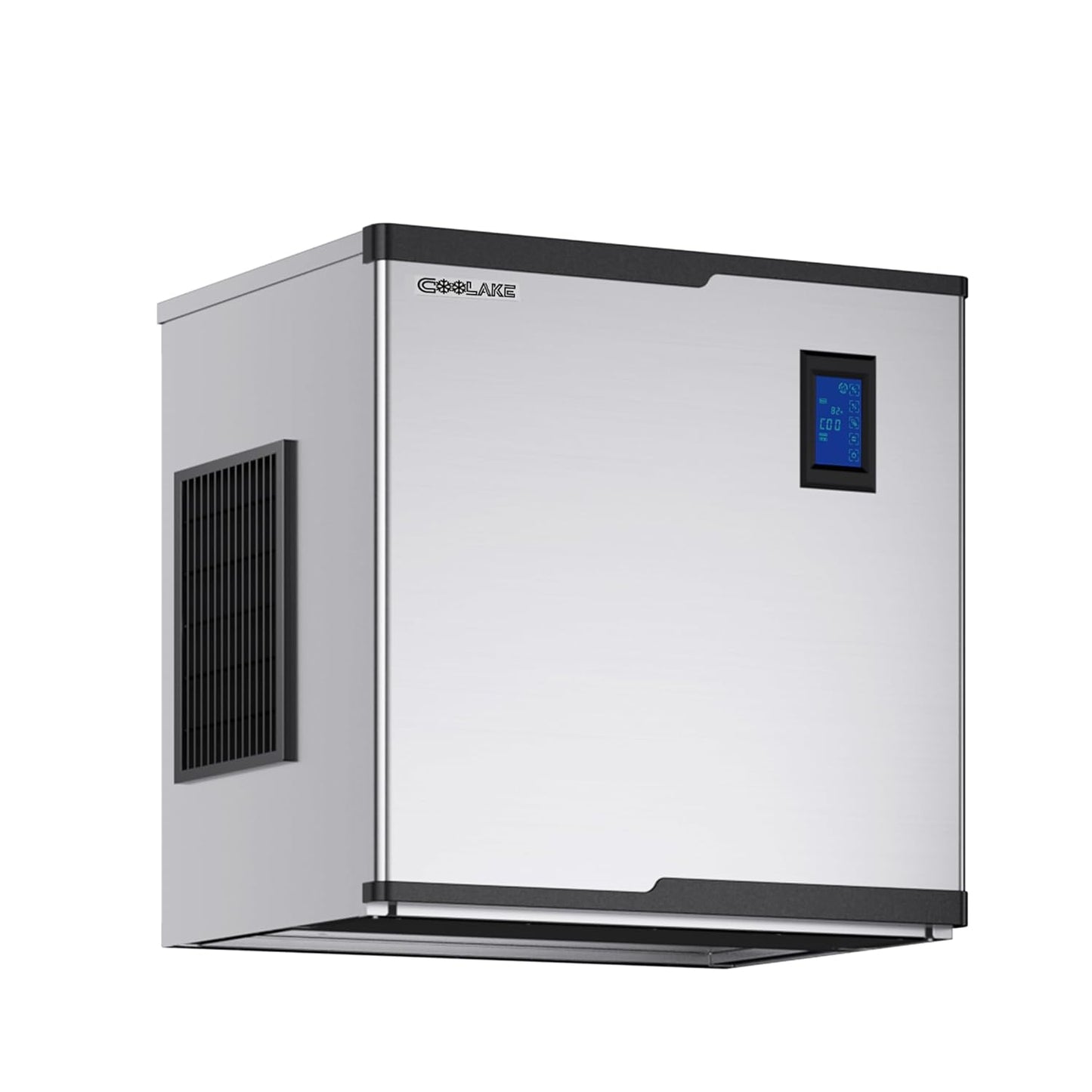 Coolake Commercial Ice Machine 550lbs/24H, 22 Inch Air Cooled Stainless Steel Industrial Ice Maker, Modular Ice Cube Machine for Restaurant Hotel, DOE ETL Listed, Self-Cleaning - Head Only