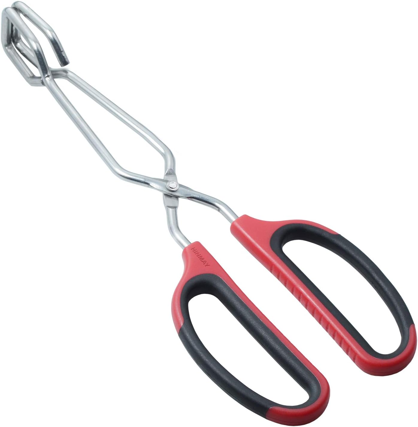 Stainless Steel Scissor Tongs with Comfort-Grip Handle 10-Inch