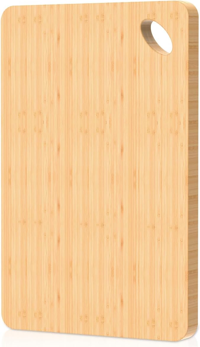 Wood Cutting Boards for Kitchen, 1 Pcs Chopping Board for Meat Vegetables Fruits- Small Bamboo Cutting Boards/Cheese Board/Serving Tray