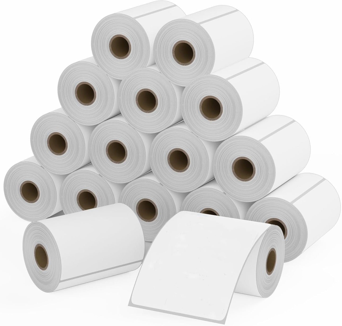 9527 Product 4x6 Blank Direct Thermal Shipping Labels for Zebra 2844 Zp-450 Zp-500 Zp-505 Direct Thermal Labels Printers, Eltron Printer, 250 Label per Roll,Total 16 Rolls 4000 Label