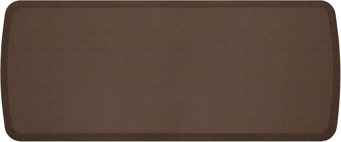 GelPro Elite Premier Gel & Foam Cushioned Anti-Fatigue Kitchen Floor Comfort Mat, Padded Stain-Resistant, Waterproof, Non-Slip Comfort Padded Desk/Office Mat, 20" x 48", Linen Truffle