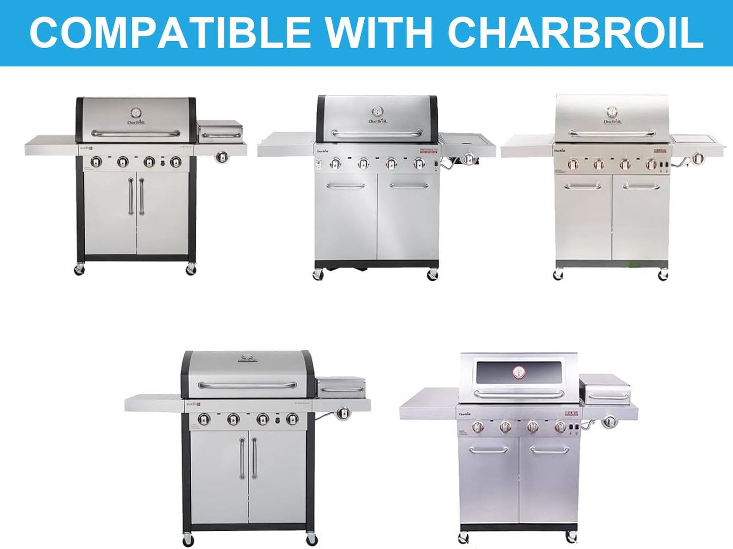 Emitter Plates for Charbroil Commercial Tru Infrared 4 Burner Grill 463242715, 463242716, 463276016, G533-2200-W1, 466242715, 466242716, 466242815, 466242816 463257520, 463255020, 466243219