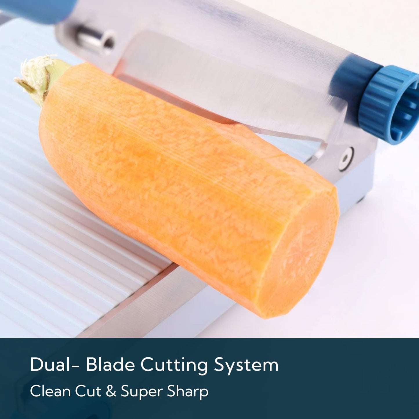 KITCHENDAO Multipurpose Cheese Slicer Cutter with Board for Arthritic and Weak Hands, Adjustable Thickness Dial for Block Cheese, Effortless Slicing, Guillotine Sausage Ham Biltong Jerky Slicer