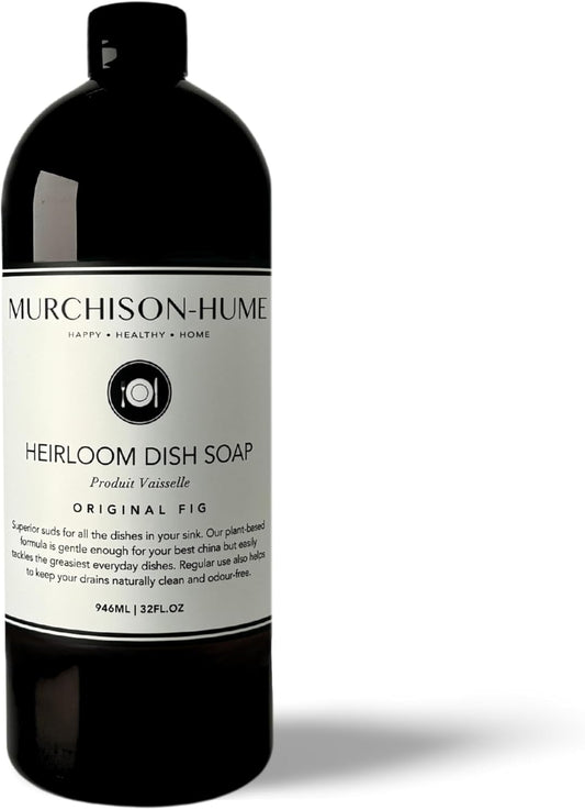 Murchison-Hume Heirloom Dish Soap, Made in Australia, Plant-Based, Non-Toxic, Biodegradable 32 Fl Oz Refill Original Fig (PET) (32 Ounce PET, Original Fig)