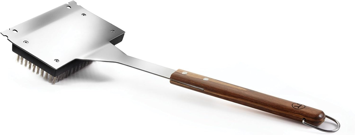 Outset QVG40 Verde Collection Grill Brush with Replaceable Bristles and Scraper