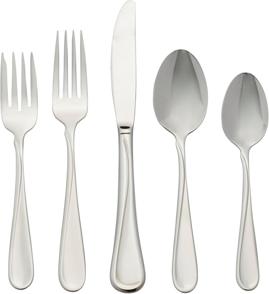 Oneida 2865045AL20 Flight 45 Piece Everyday Flatware Set, Service For 8
