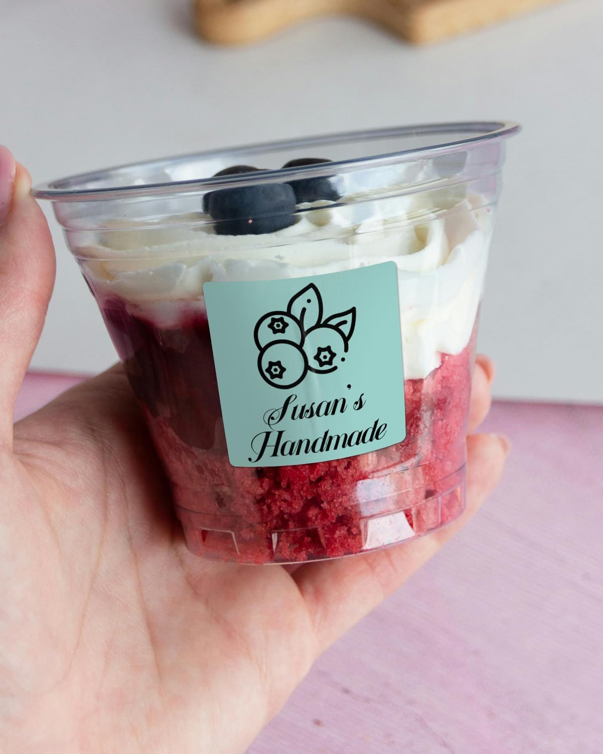 iEager Green Square Thermal Label Stickers, 2"x2" Self-Adhesive Square Direct Thermal Labels with Perforation Line, 500 Sheets/Roll