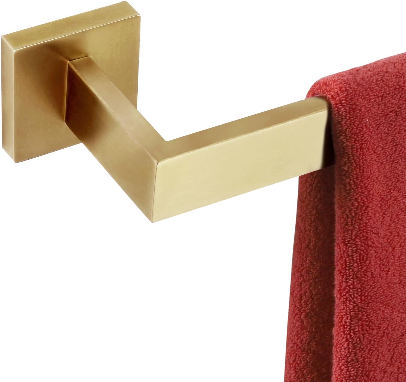 KOKOSIRI 24-Inch Single Towel Bar, Bathroom Kitchen Towel Holder, Wall Mounted SUS304 Stainless Steel Towel Rack, Brushed Gold, B4003BG-L24