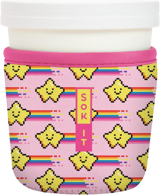 Sok It IceCreamSok Insulated Neoprene Cover (Super Star, Tapered Ice Cream Pints)