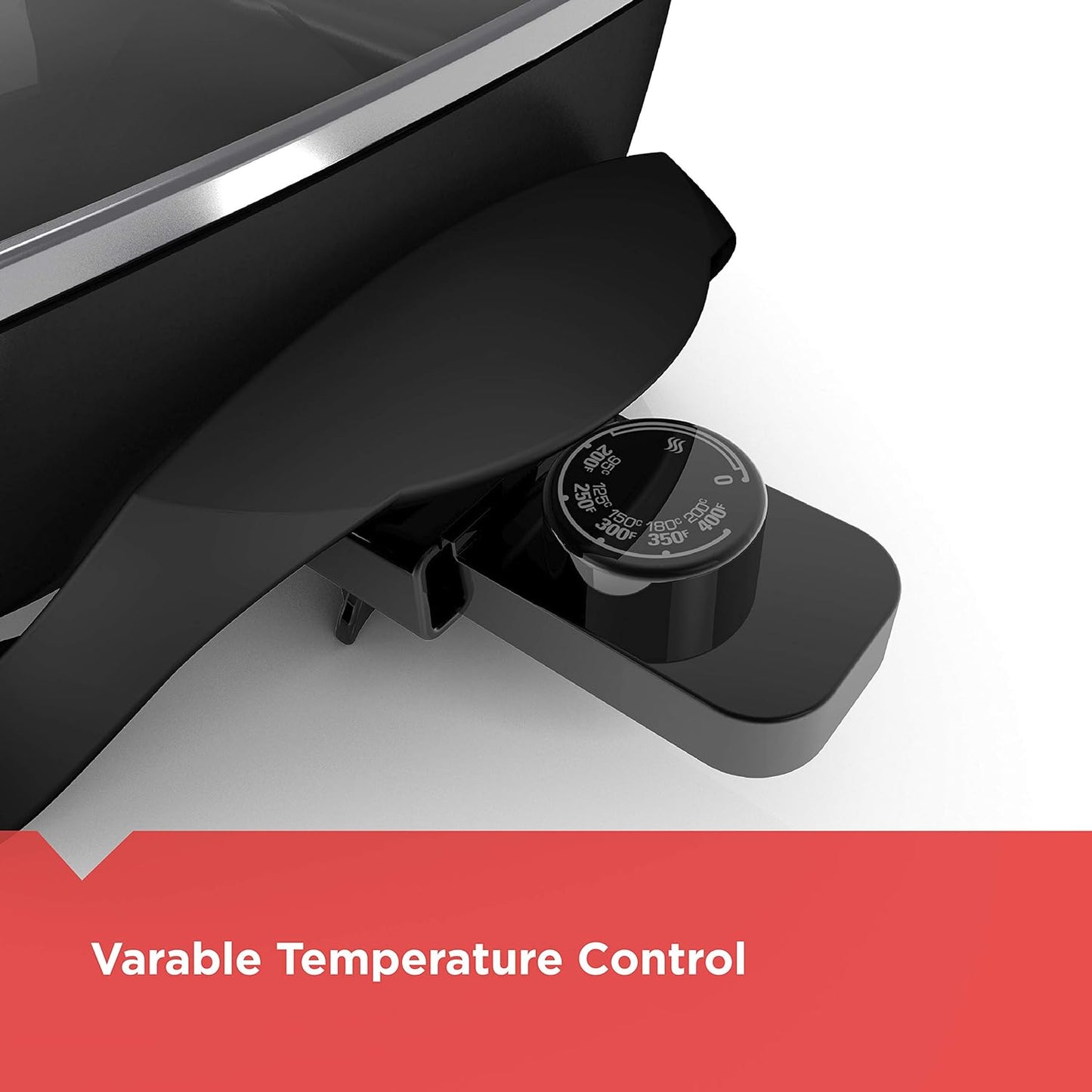 BLACK+DECKER Electric Skillet, Variable Temperature Control, Nonstick Cooking Surface, Dishwasher Safe, Tempered Glass Lid, 12"x15"