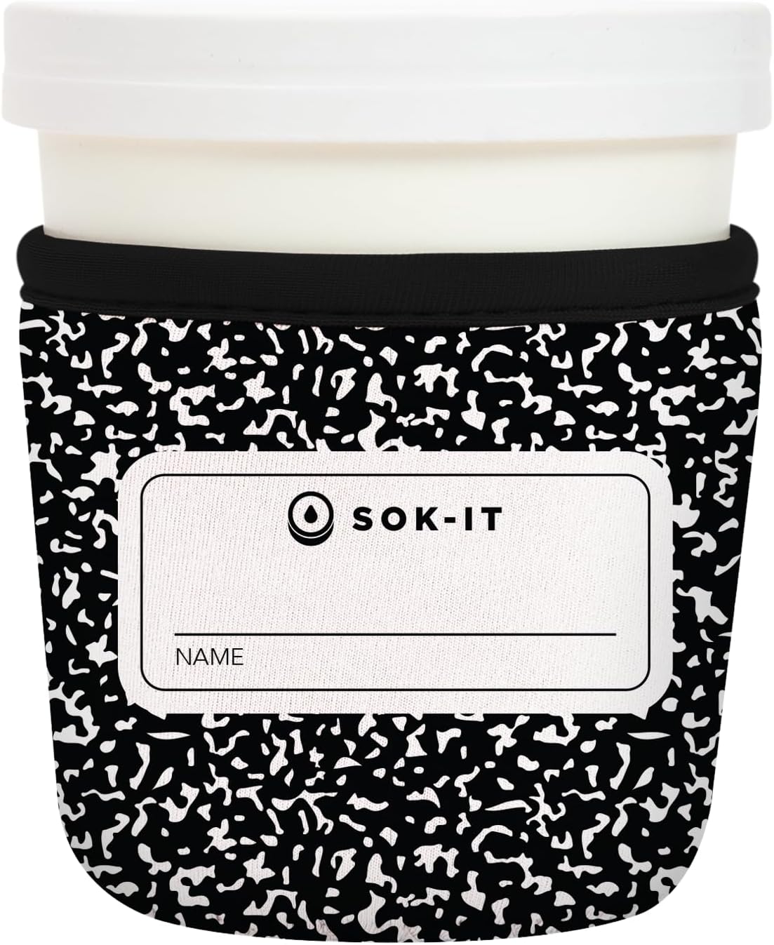 Sok It IceCreamSok Insulated Neoprene Cover (Compose Yourself, Tapered Ice Cream Pints)