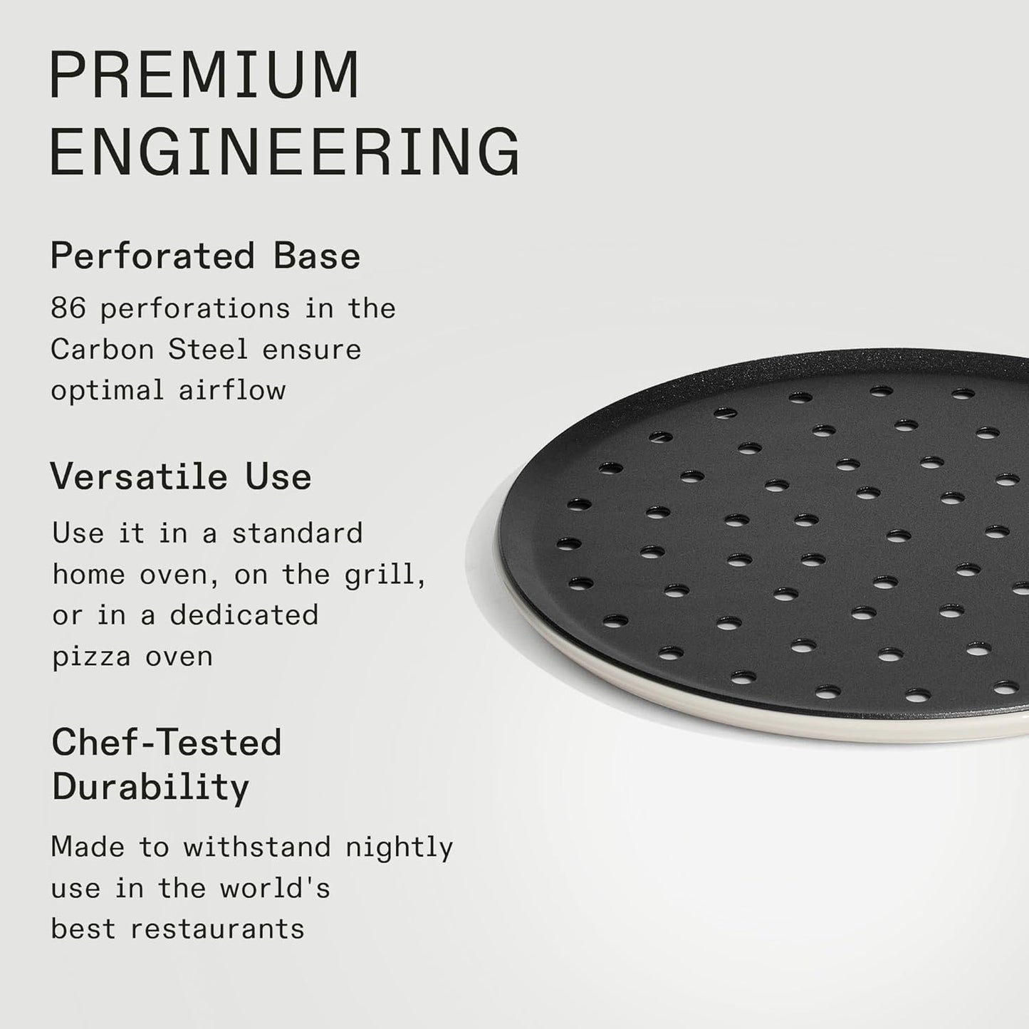 Made In Cookware - Seasoned 12" Carbon Pizza Steel - (Like Cast Iron, but Better) - Professional Cookware - Crafted in Sweden - Induction Compatible