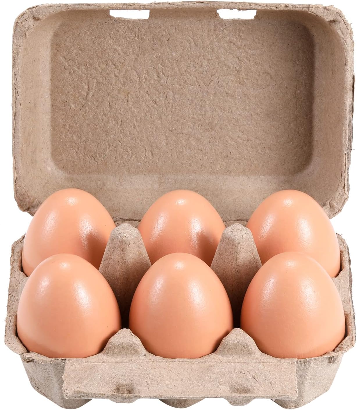 Half Dozen Vintage Egg Cartons 25 Pack, Blank Natural Pulp 6 Count Carton for Chicken Eggs Reusable, Storage Tray Strong for Holds Up to Six 6 Egg Cardboard Paper Holder Container for Refrigerator
