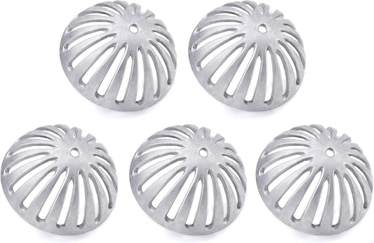 Floor Sink Strainer, Floor Drain Strainer, Heavy Duty Aluminum Dome Drain Cover, Floor Drain Cover for Restaurant, Home, Garden, Kitchen, Bar, Buffet or Food Service 5-1/2" W x 2-1/4"H(5PCS)