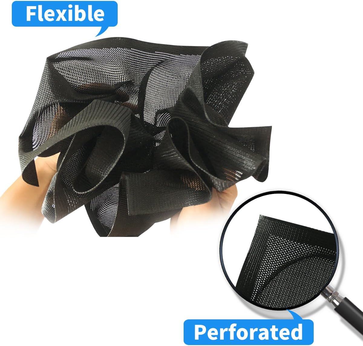 Bluedrop Silicone Hamburger Bread Forms Perforated Bakery Molds Non Stick Baking Sheets Fit Half Pan Size