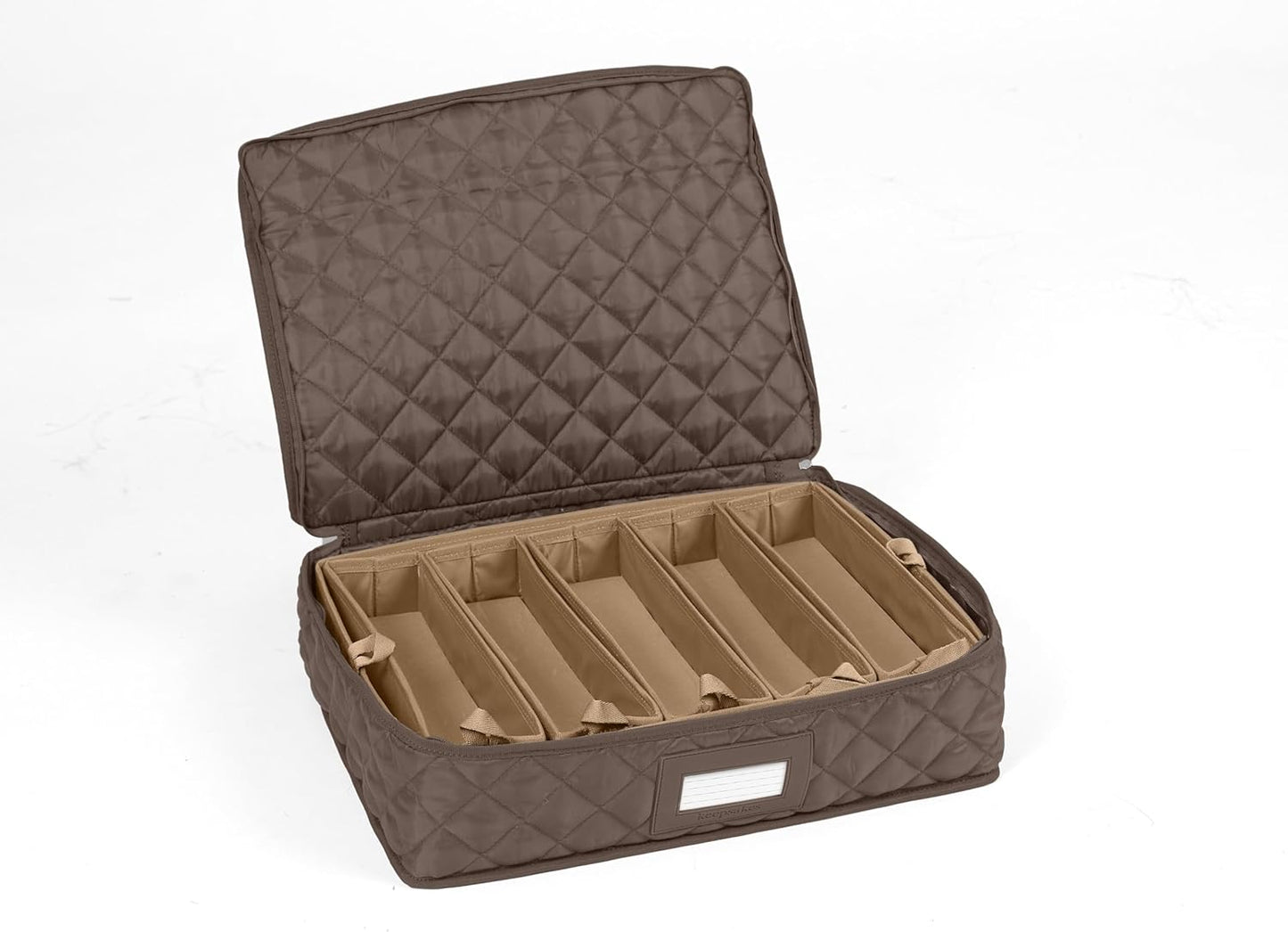 Covermates Flatware Storage - Washable and Stain Resistant, ID Window, Kitchen Storage, Bronze